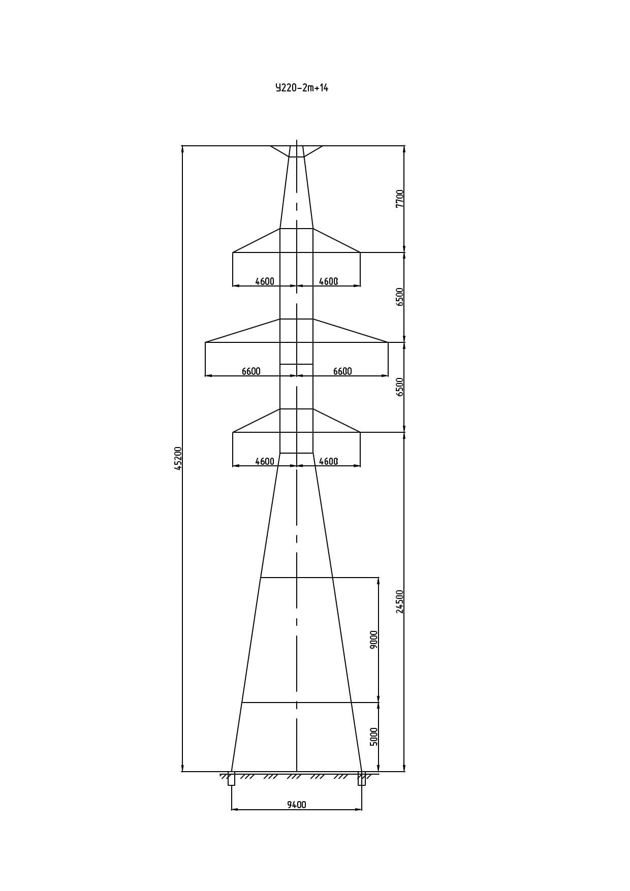 Опора У220-2Т+14