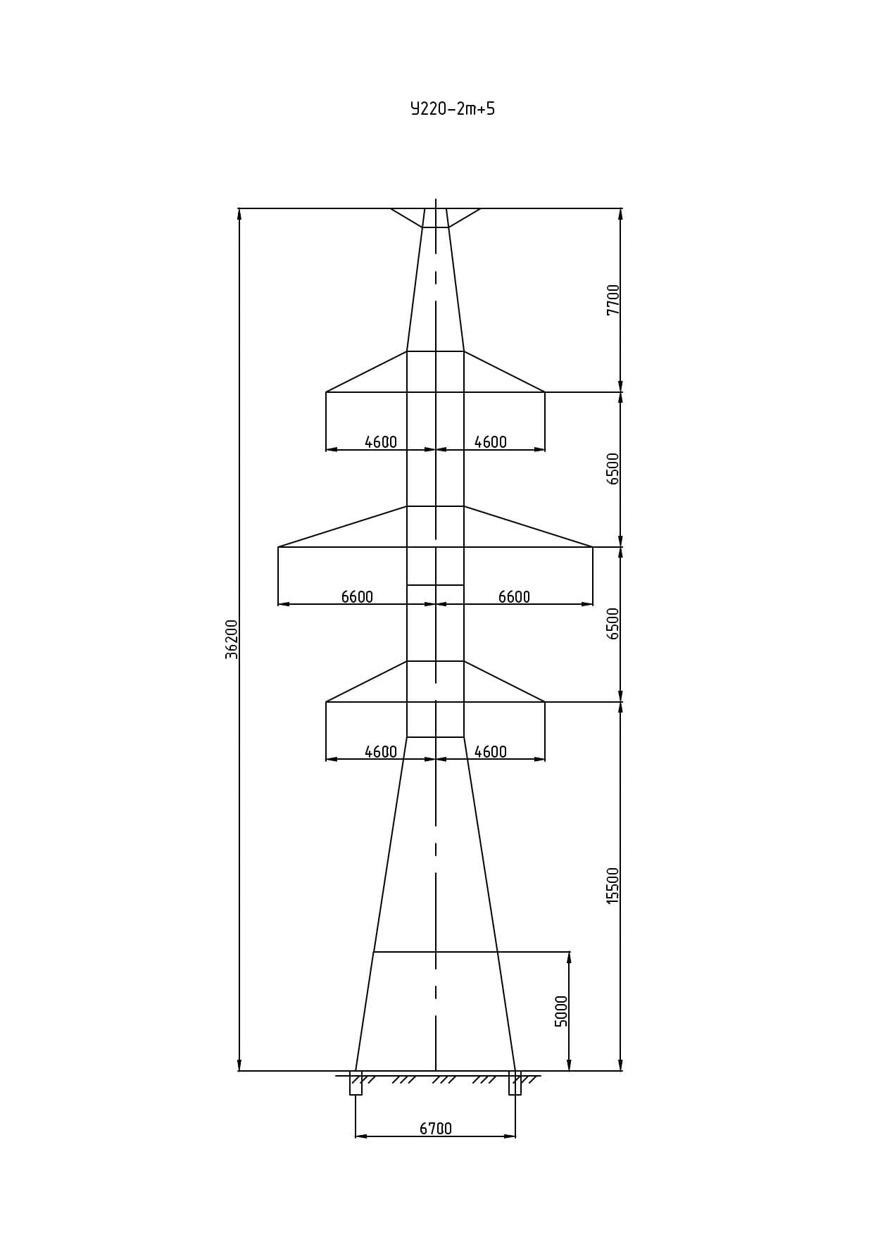 Опора У220-2Т+5