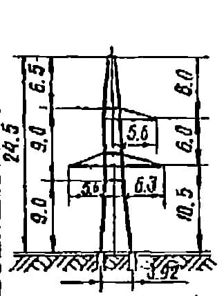 Опора У220-3Д