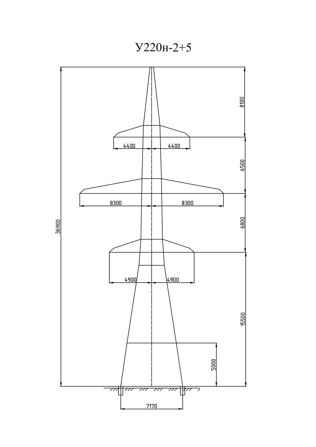 Опора У220н-2.1+5