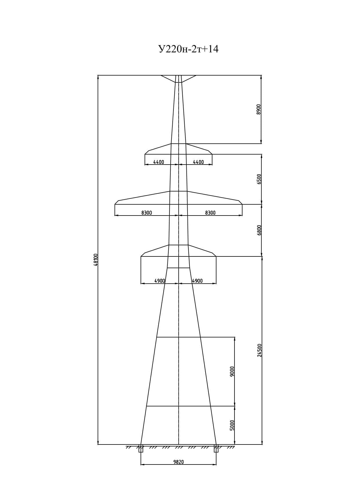 Опора У220н-2.1т+14