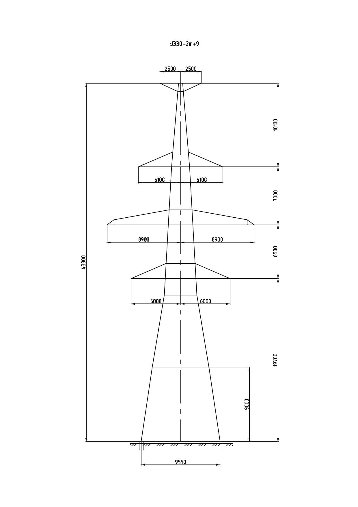 Опора У330-2Т+9