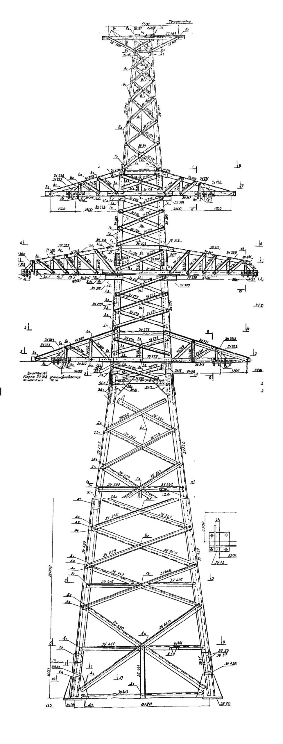 Опора У330-2ВТ+5