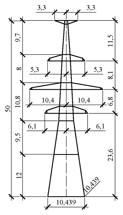 Опора У330н-2т+12