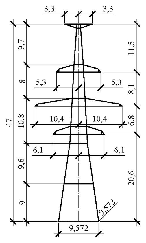 Опора У330н-2т+9