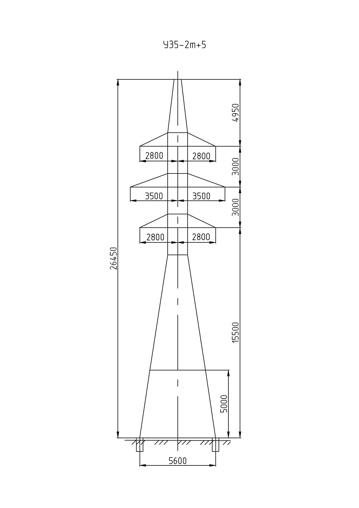 Опора У35-2Т+5