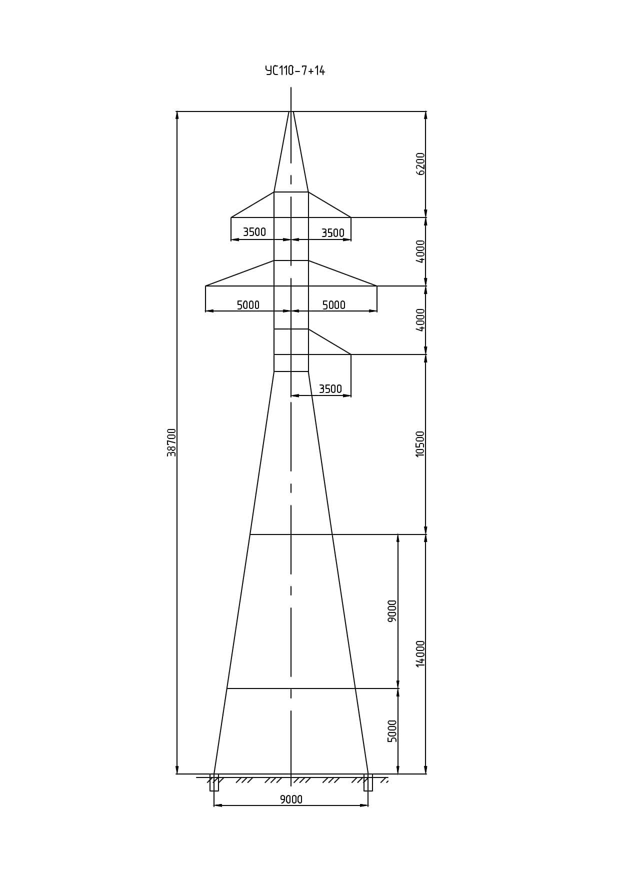 Опора УС110-7+14