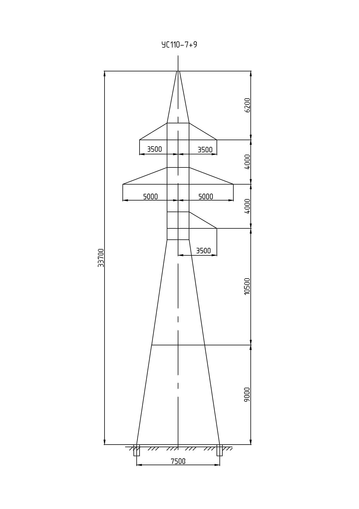 Опора УС110-7+9